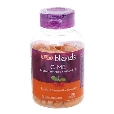 slide 1 of 1, H-E-B Blends C-Me Tablets, 120 ct