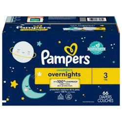 Pampers Swaddlers Overnights Diapers Size 3 66 Count