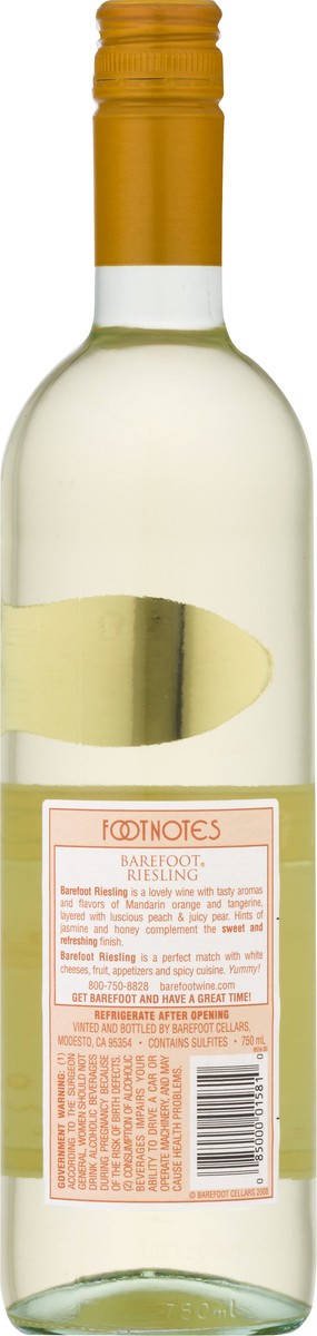 slide 2 of 9, Barefoot White Wine, 750 ml