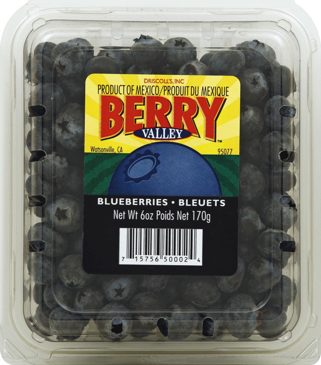 slide 1 of 4, Berry Valley Blueberries, 6 oz