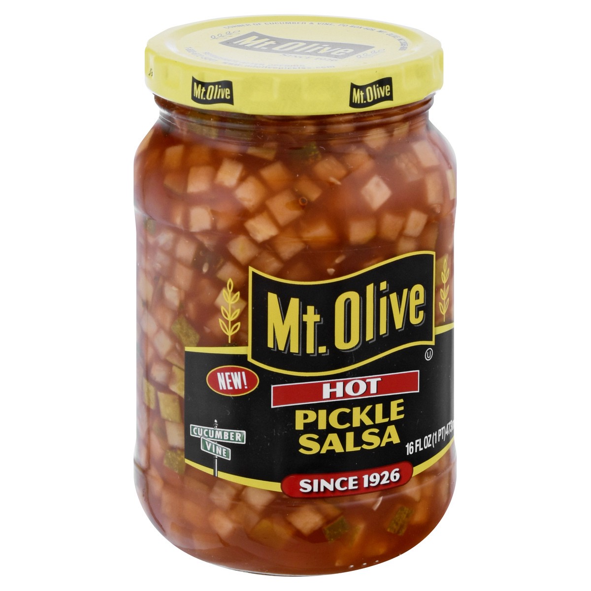 slide 4 of 9, Mt. Olive Hot Pickle Salsa 16 fl oz Jar, 16 oz