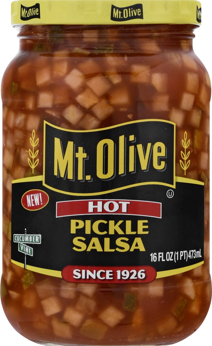 slide 6 of 9, Mt. Olive Hot Pickle Salsa 16 fl oz Jar, 16 oz