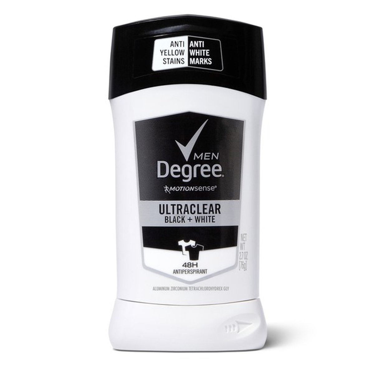 slide 1 of 1, Degree Antiperspirant Deodorant Stick Black+White, 2.7 oz
