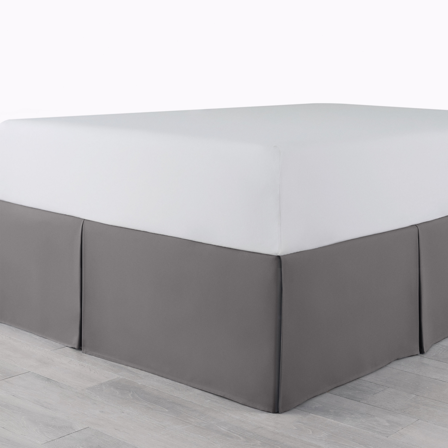 slide 8 of 8, MARTEX 21" Drop Bedskirt Grey Queen, Queen Size