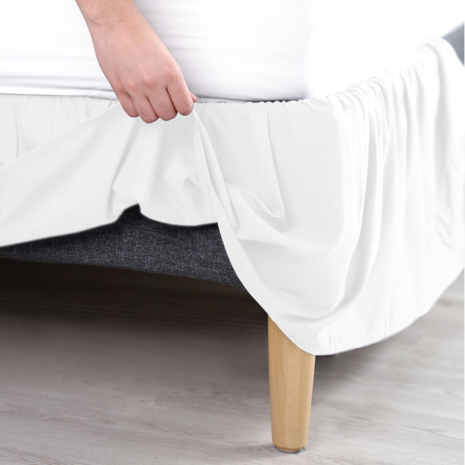 slide 6 of 8, MARTEX Basic Microfiber White Twin, Twin Size