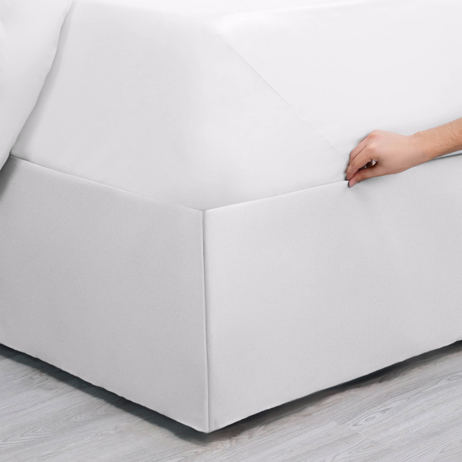 slide 6 of 8, MARTEX Luxury Inverted Pleat White King, King Size