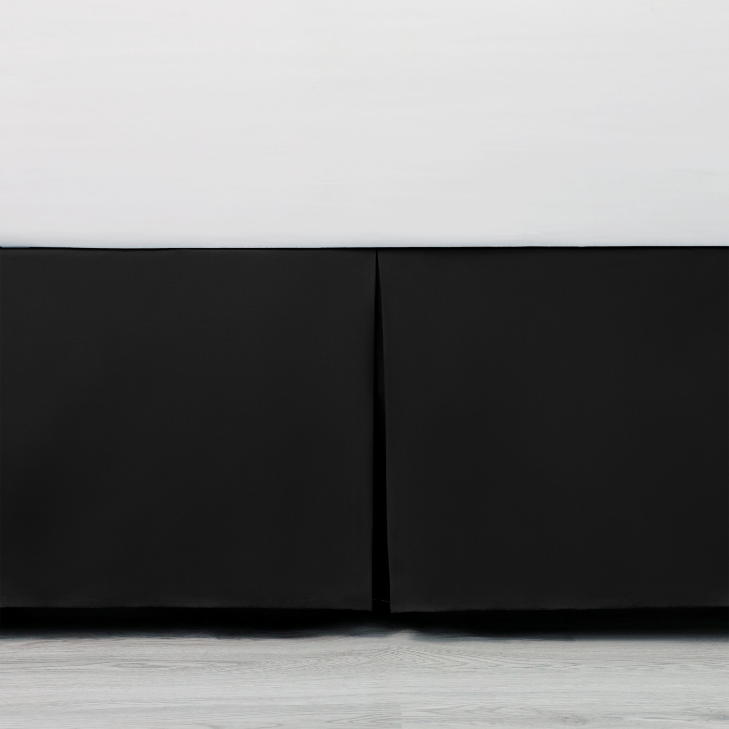 slide 8 of 8, Martex Luxury, Inverted Pleat Bedskirt, King, Black, King Size