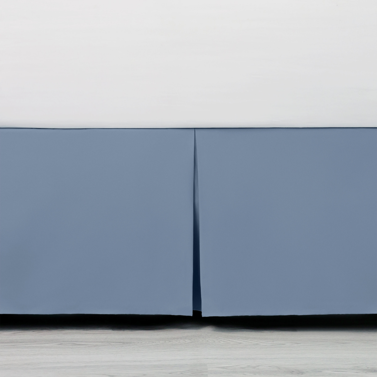 slide 3 of 8, Martex Luxury, Inverted Pleat Bedskirt, King, Blue, King Size