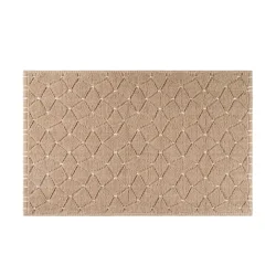 Martex Restore Bath Rug, 20 in x 32 in, Taupe Diamond Geo