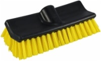 slide 1 of 1, Unger Hydropower Bi-Level Scrub Brush - Black/Yellow, 10 in