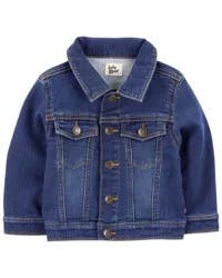 Oshkosh Baby Classic Knit-Like Denim Jacket Dark Wash 6M