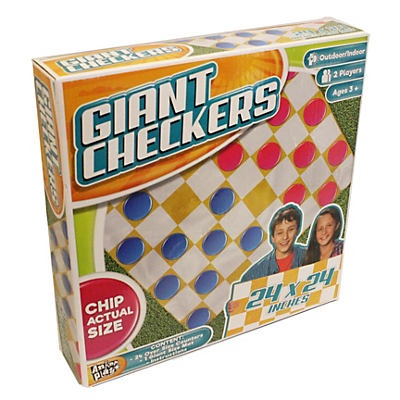 slide 1 of 1, Anker Play Giant Checkers, 24 in x 24 in