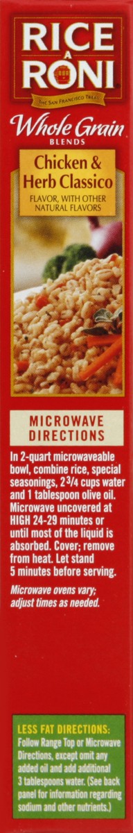 slide 3 of 4, Rice-A-Roni Chicken Herb Classico Whole Grain Blends, 3.8 oz