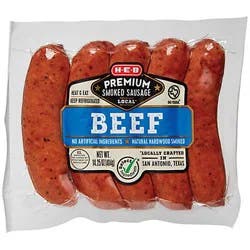 H-E-B Select Ingredients Beef Smoked Sausage