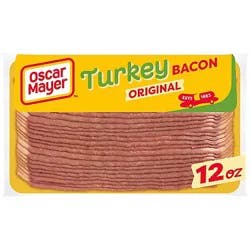 Oscar Mayer Gluten Free Turkey Bacon With 58% Less Fat & 57% Less Sodium - 12 Oz