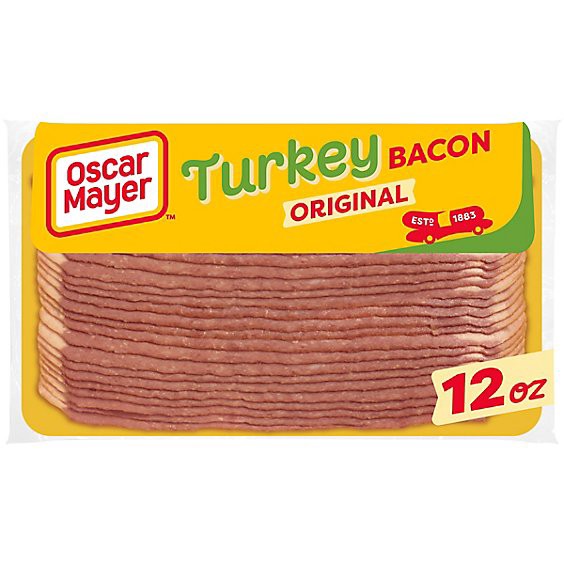 slide 1 of 8, Oscar Mayer Gluten Free Turkey Bacon With 58% Less Fat & 57% Less Sodium - 12 Oz, 12 oz