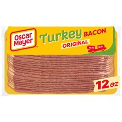 Oscar Mayer Gluten Free Turkey Bacon With 58% Less Fat & 57% Less Sodium - 12 Oz