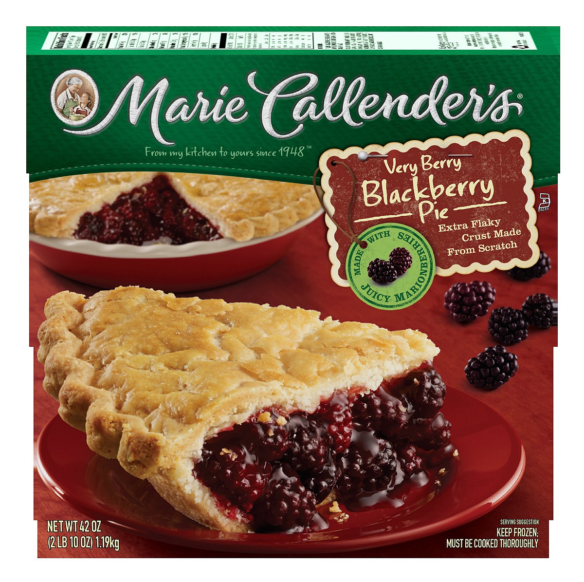 slide 1 of 1, Marie Callender's Frozen Pie Dessert, Verry Berry, 42 Ounce, 42 oz