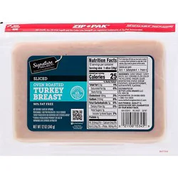 Signature Select Turkey Breast Oven Roasted 97% Fat Free - 12 Oz