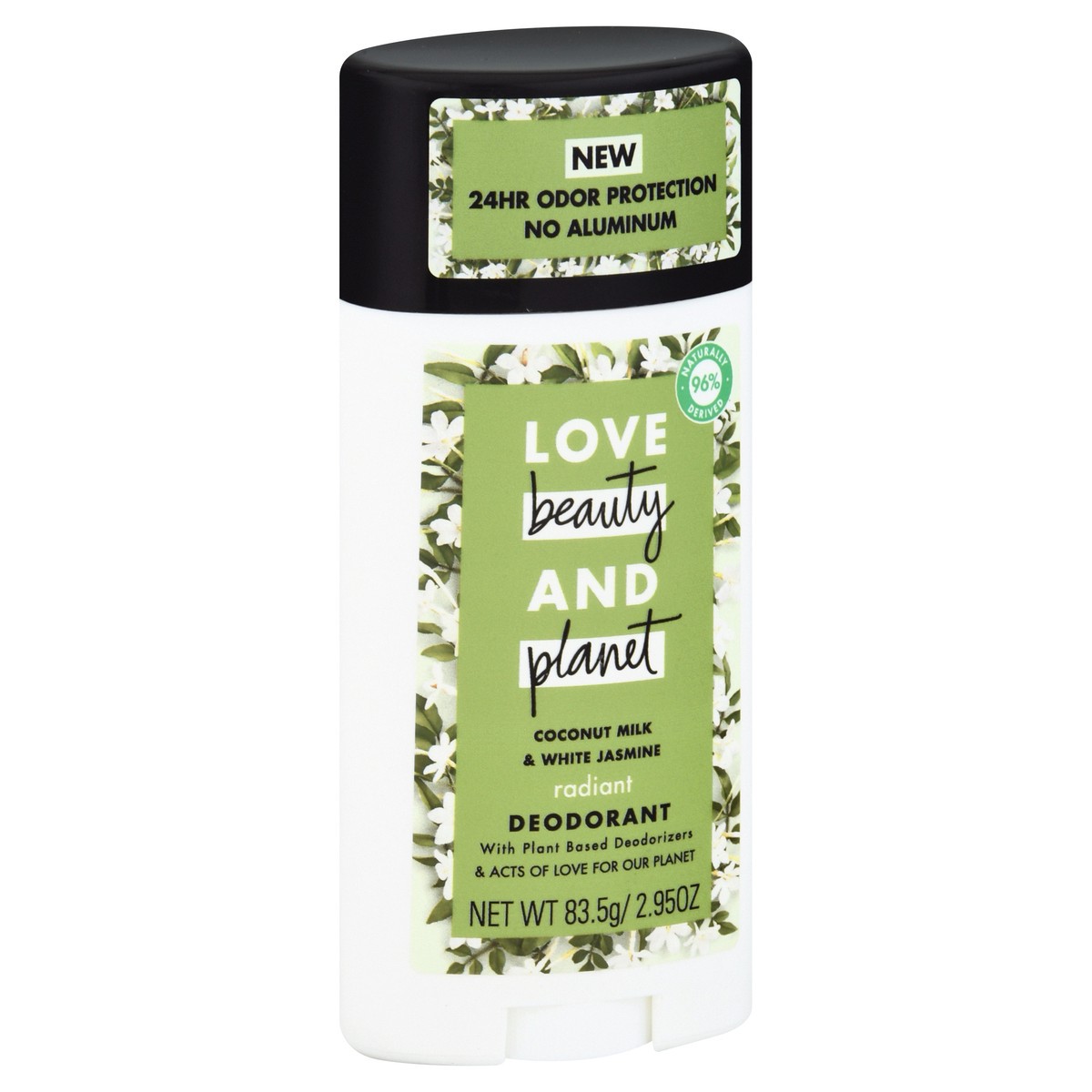 slide 3 of 9, Love Beauty and Planet Vegan Deodorant for Women Coconut Milk & White Jasmine, 2.95 oz, 2.95 oz