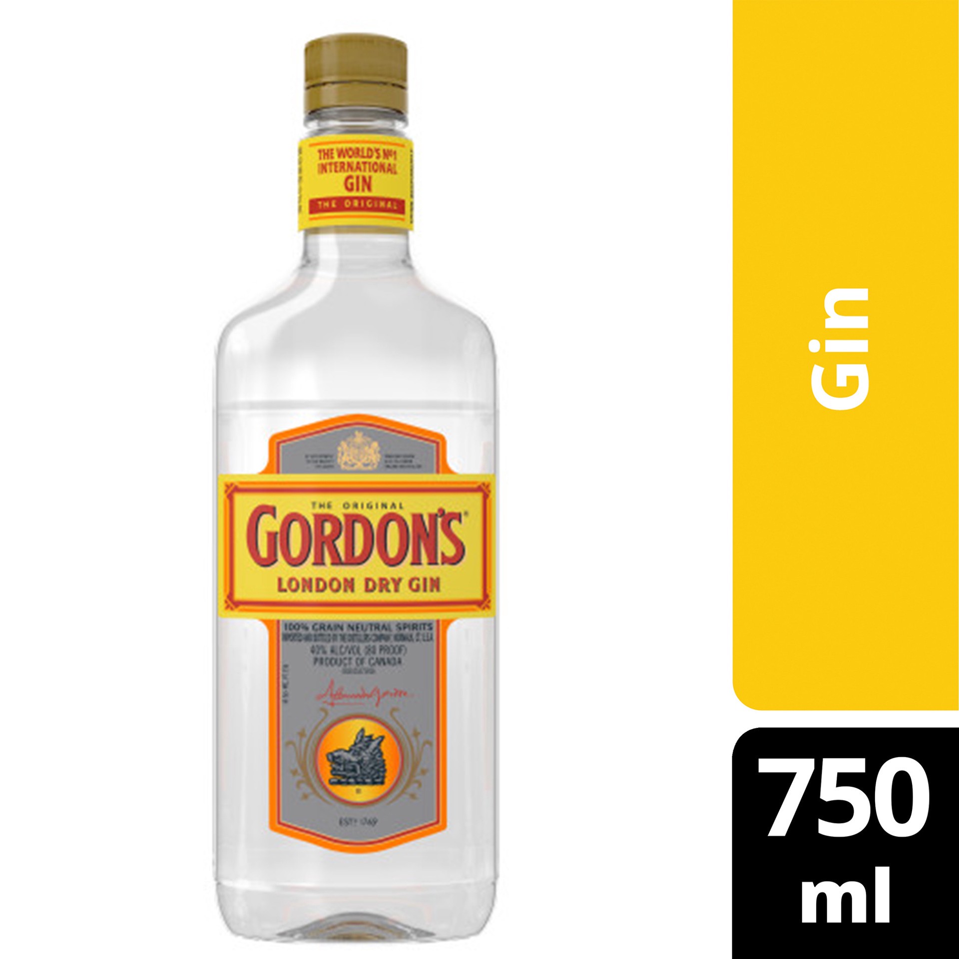 slide 4 of 4, Gordon's London Dry Gin, 750 ml