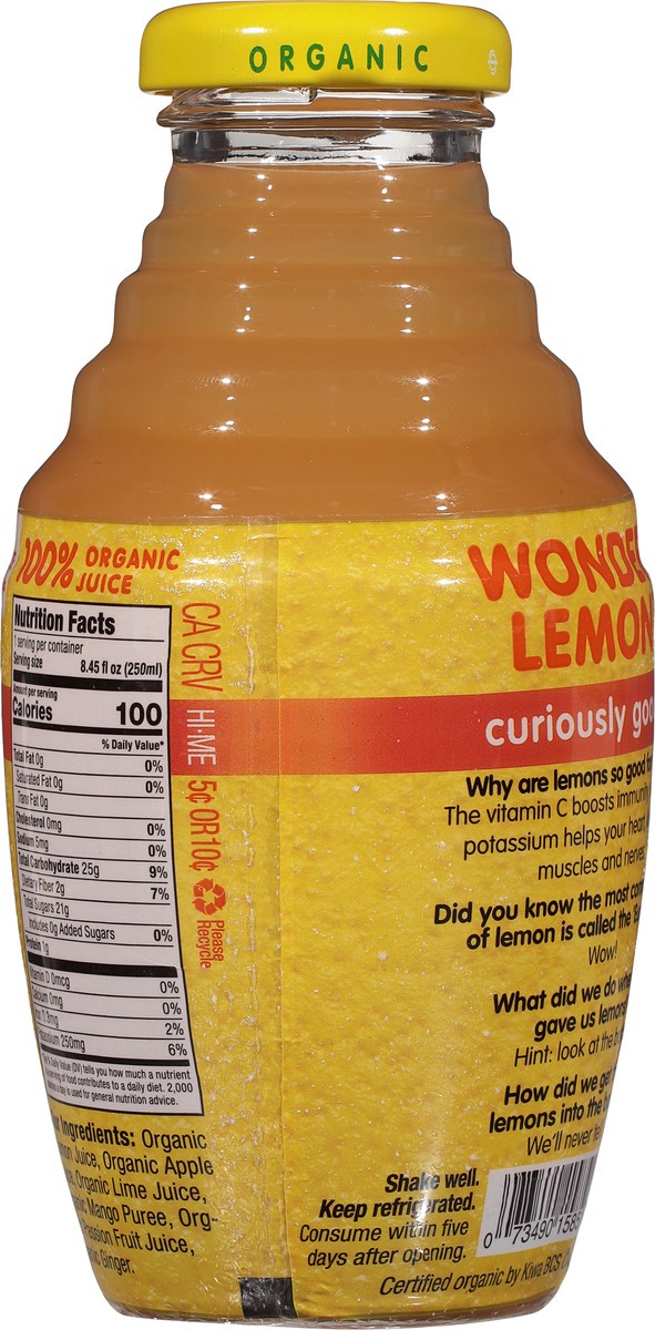 slide 8 of 14, Wonder Lemon Lemon Ginger Juice 8.45 fl oz, 8.45 fl oz
