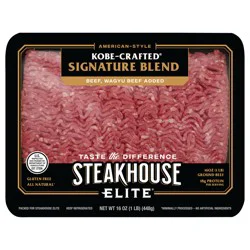 Steakhouse Elite Kobe Crafted Signature Ground Beef 1lb Tray