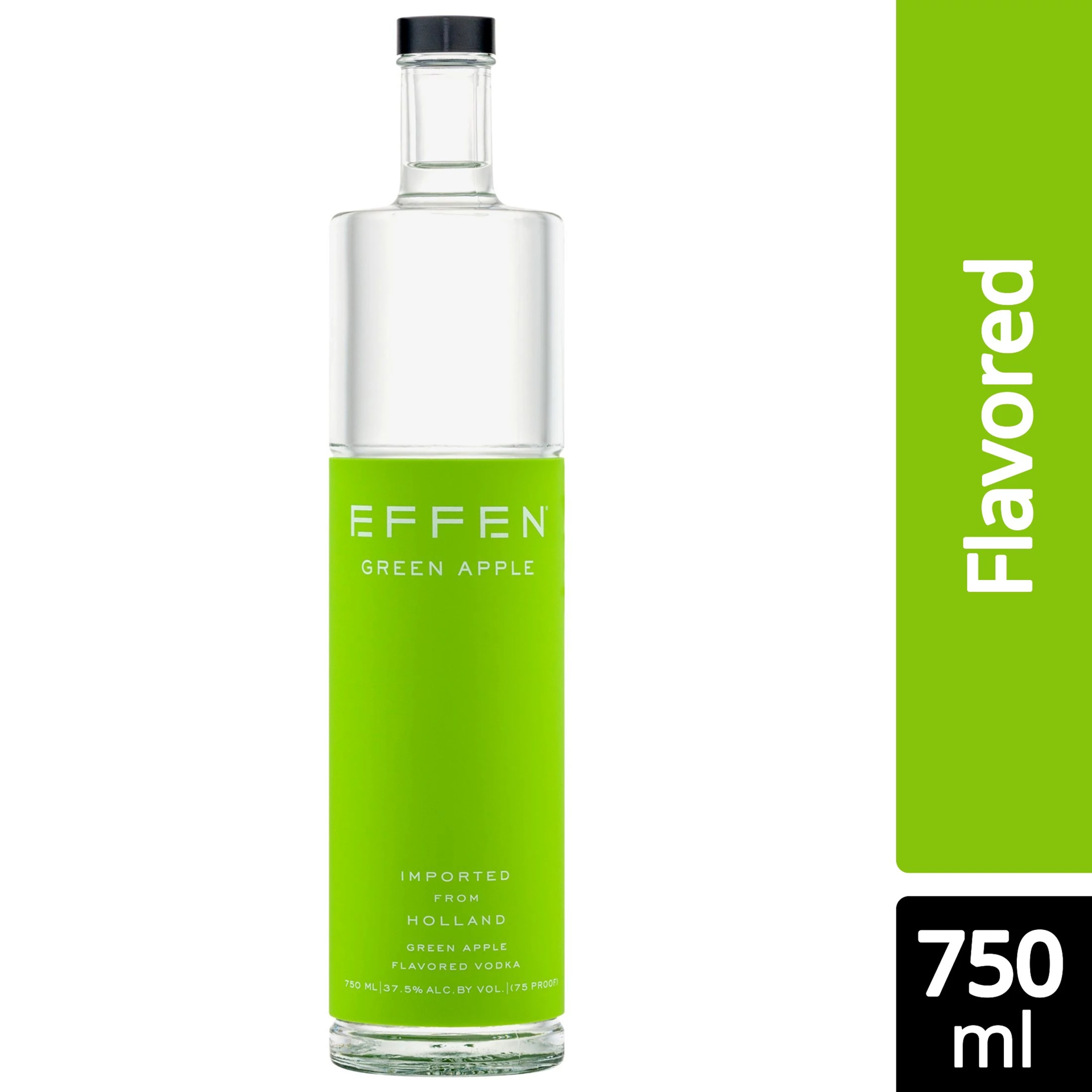 slide 1 of 4, EFFEN Green Apple Flavored Vodka 750 ml, 750 ml