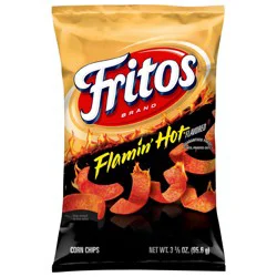 Fritos Corn Chips Flamin'' Hot Flavored 3 3/8 Oz