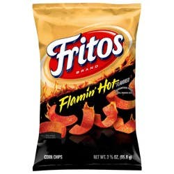 Fritos Corn Chips Flamin'' Hot Flavored 3 3/8 Oz