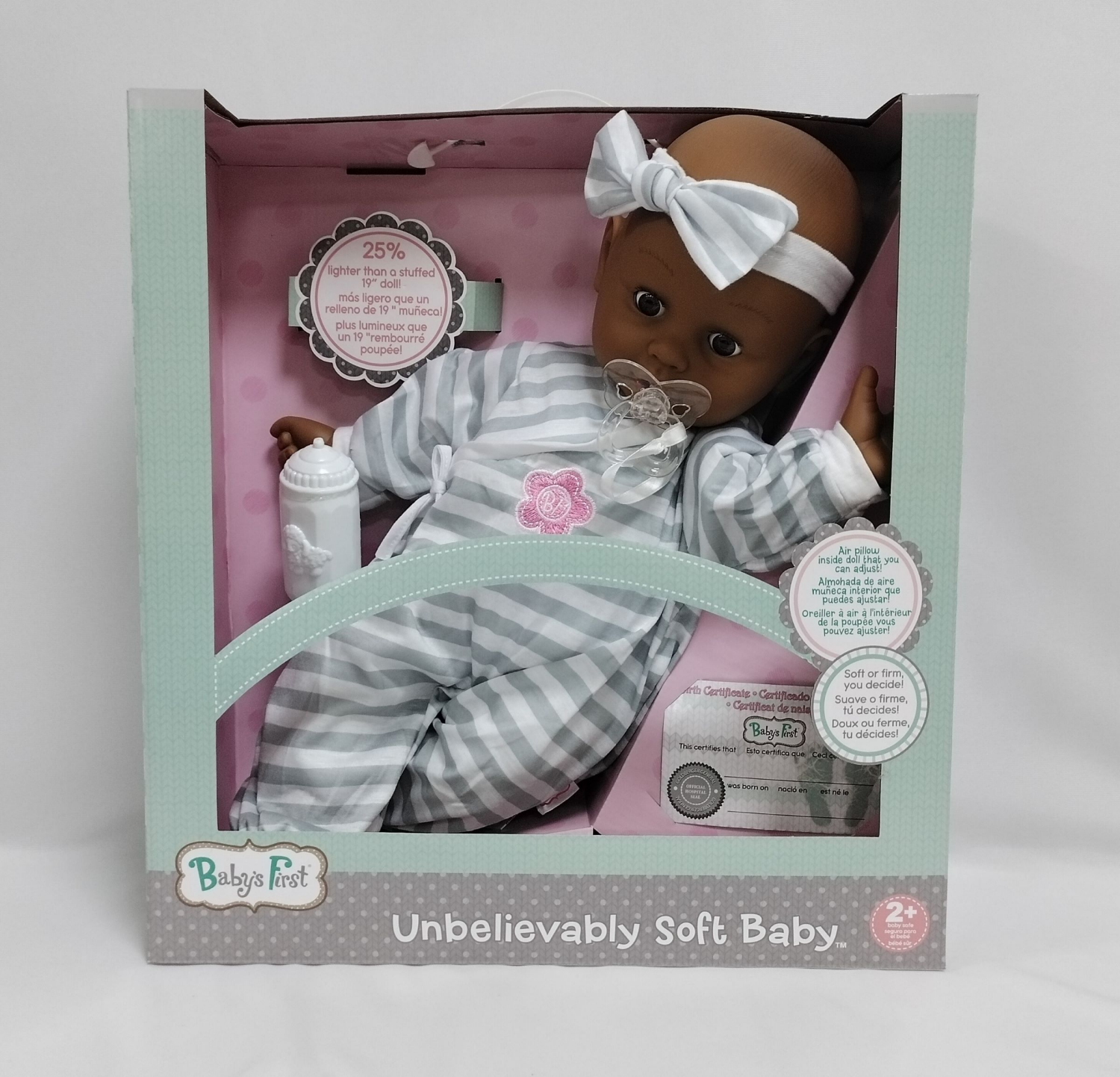 slide 2 of 2, BABY's FIRST 19" UNBELIEVABLY SOFT BABY AA, 19 in