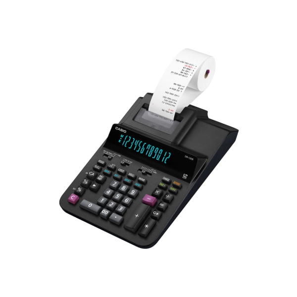 slide 1 of 2, Casio Dr120R Desktop Printing Calculator, Dr120R-Bk, 1 ct