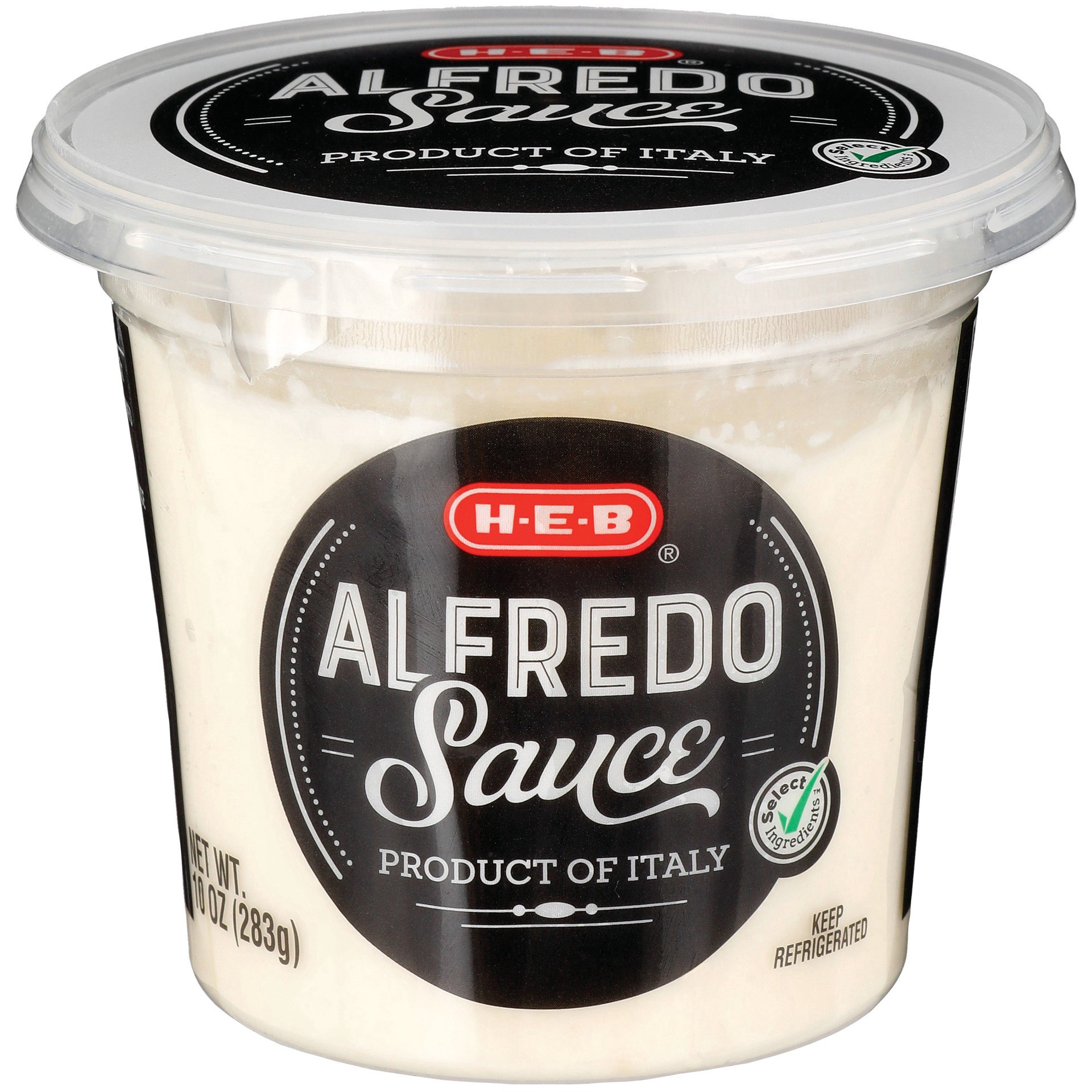 slide 1 of 1, H-E-B Select Ingredients Alfredo Sauce, 10 oz