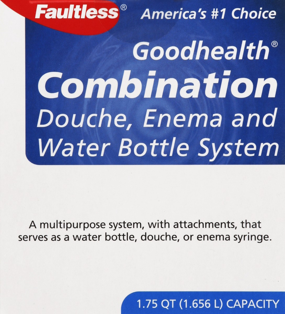 slide 4 of 5, Faultless Combination Douche, Enema and Water Bottle System 1 ea, 1 ea