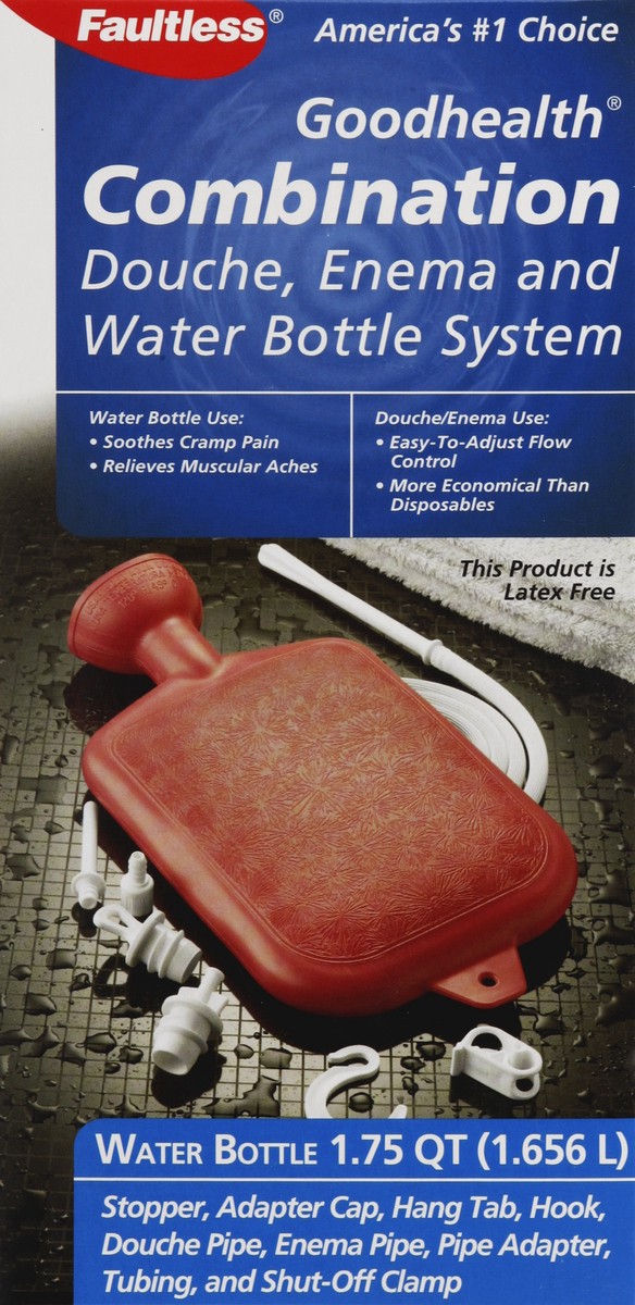 slide 1 of 5, Faultless Combination Douche, Enema and Water Bottle System 1 ea, 1 ea