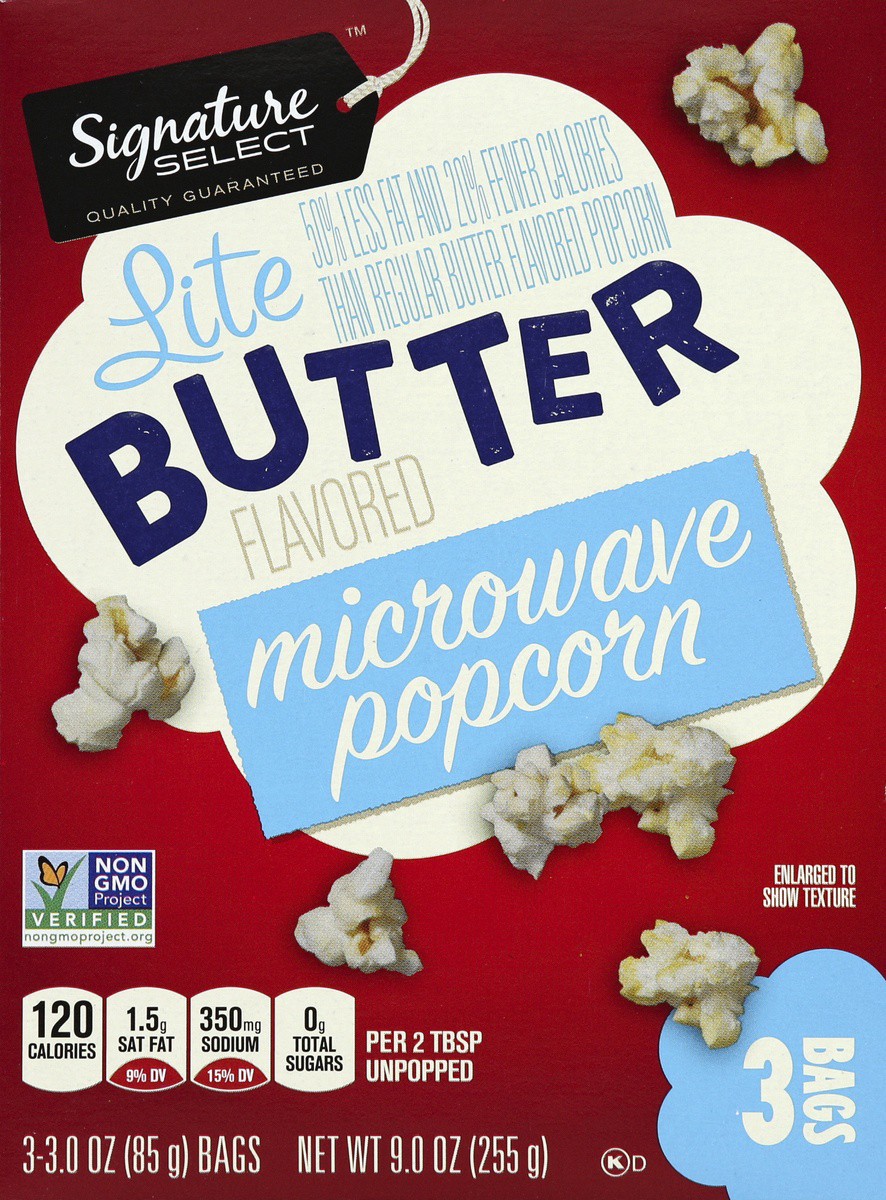 slide 3 of 5, Signature Select Microwave Popcorn 3 ea, 3 ct