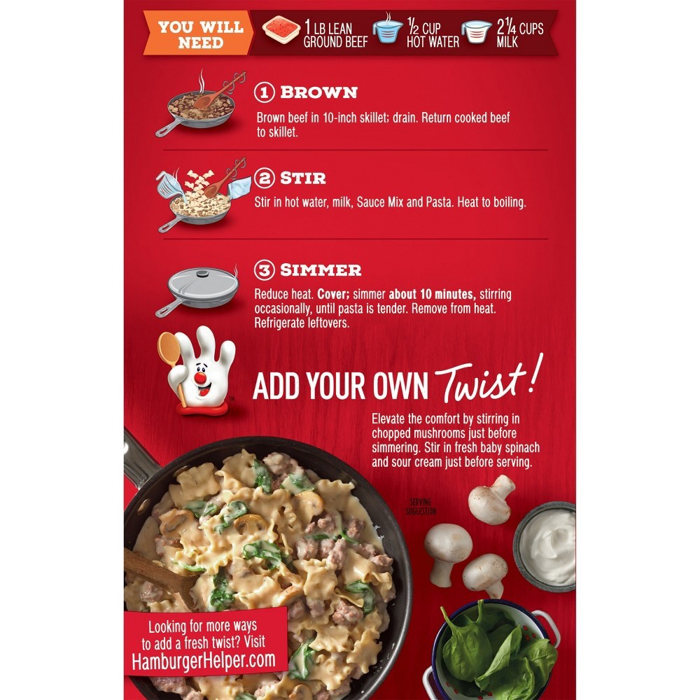 slide 2 of 4, Hamburger Helper Deluxe Beef Stroganoff, 5.5 oz