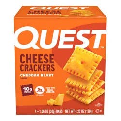 Quest Cheddar Blast Cheese Crackers - 4 ct