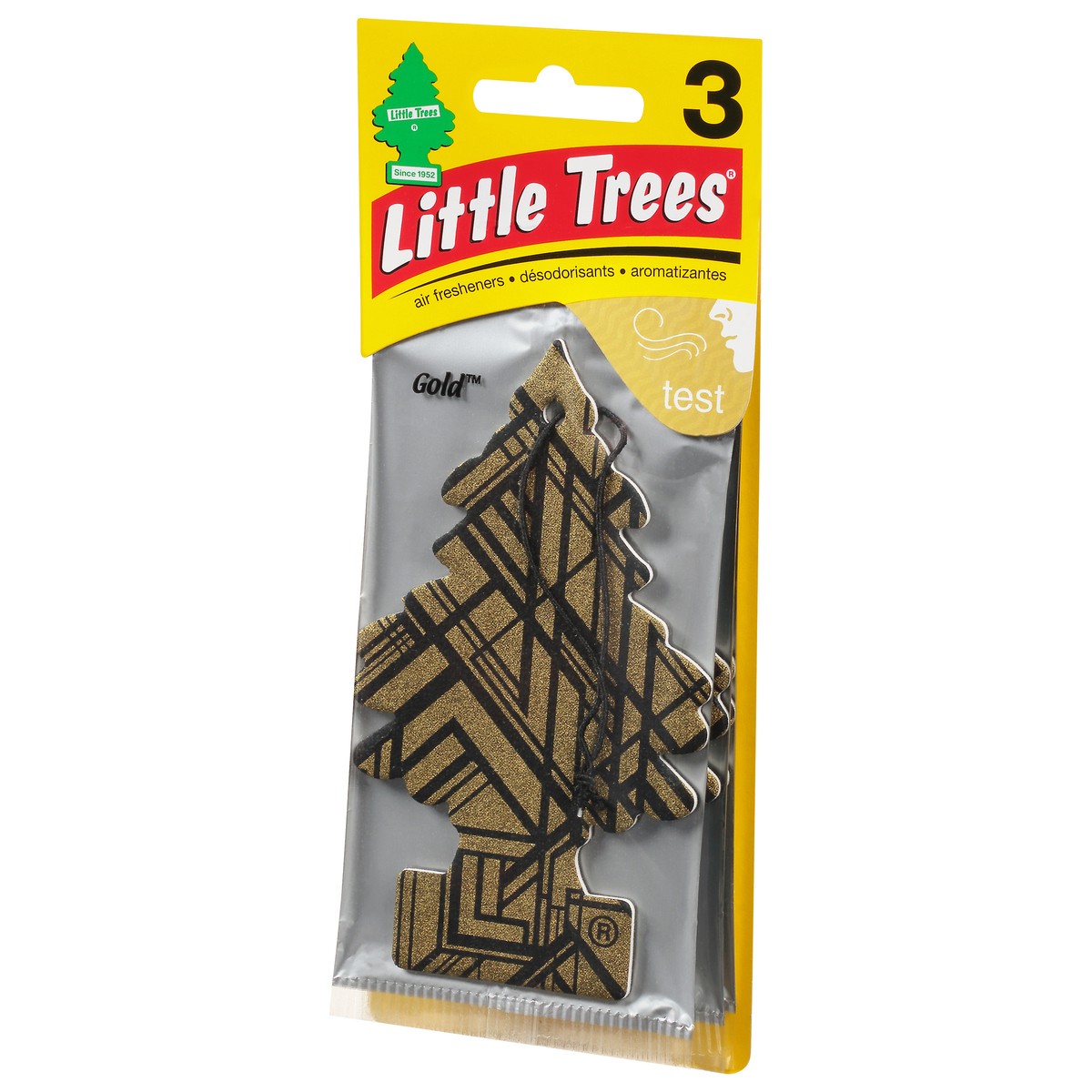 slide 6 of 9, Little Trees Gold Air Fresheners 3 ea, 3 ct