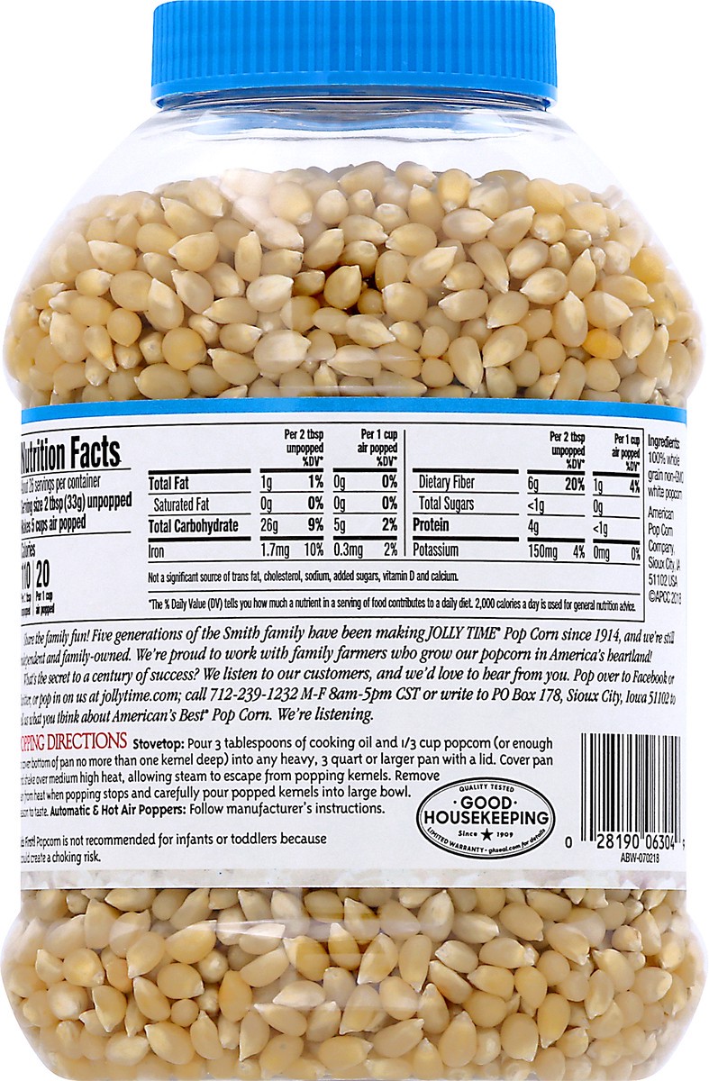 slide 7 of 13, Jolly Time White Pop Corn 30 oz, 30 oz