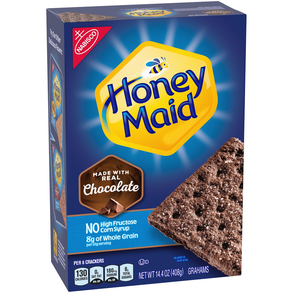 slide 2 of 11, Honey Maid Chocolate Grahams 14.4 oz. Box, 14.4 oz