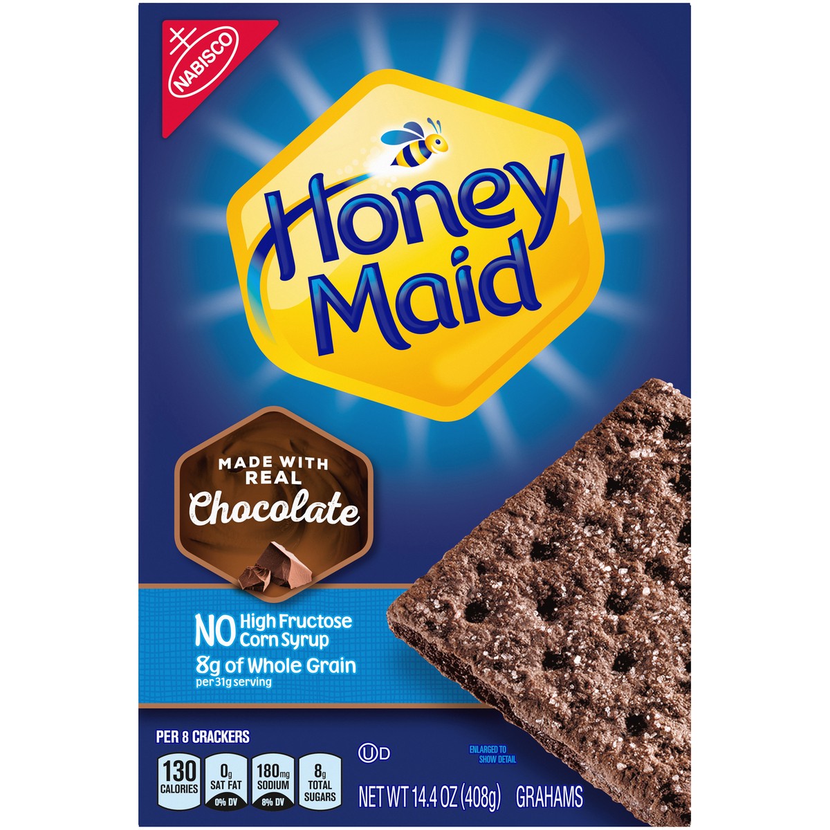 slide 9 of 11, Honey Maid Chocolate Grahams 14.4 oz. Box, 14.4 oz