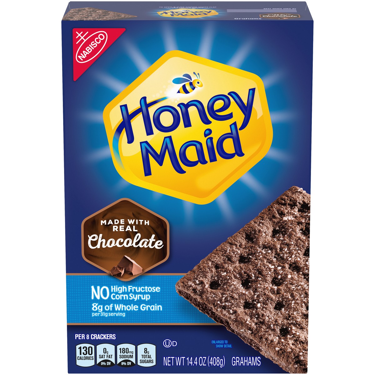 slide 1 of 11, Honey Maid Chocolate Grahams 14.4 oz. Box, 14.4 oz