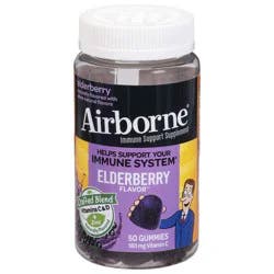 Airborne Elderberry Flavor Immune Support Supplement 50 ct, 180 mg