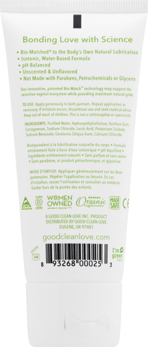 slide 5 of 9, Good Clean Love Ultra Sensitive Personal Lubricant, 3 oz