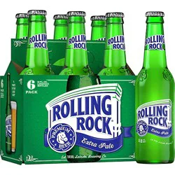 Rolling Rock Extra Pale Beer Bottles - 6-12 Fl. Oz.