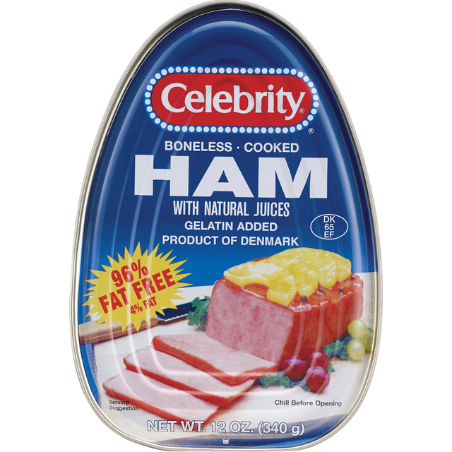 slide 1 of 1, Celebrity Boneless Cooked Ham, 1 oz