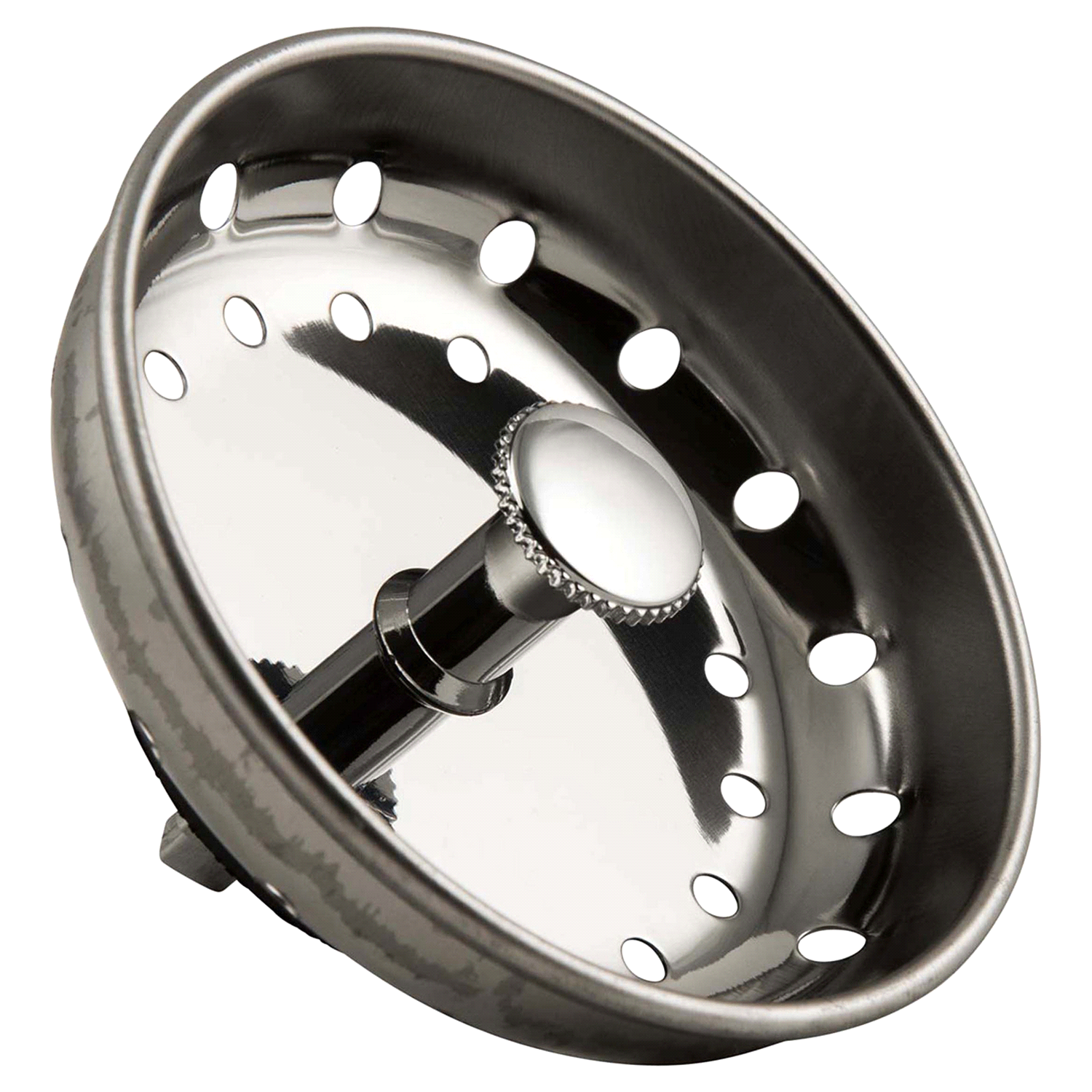 slide 1 of 1, Plumbcraft Strainer Basket With Post - Silver, 3.5 in