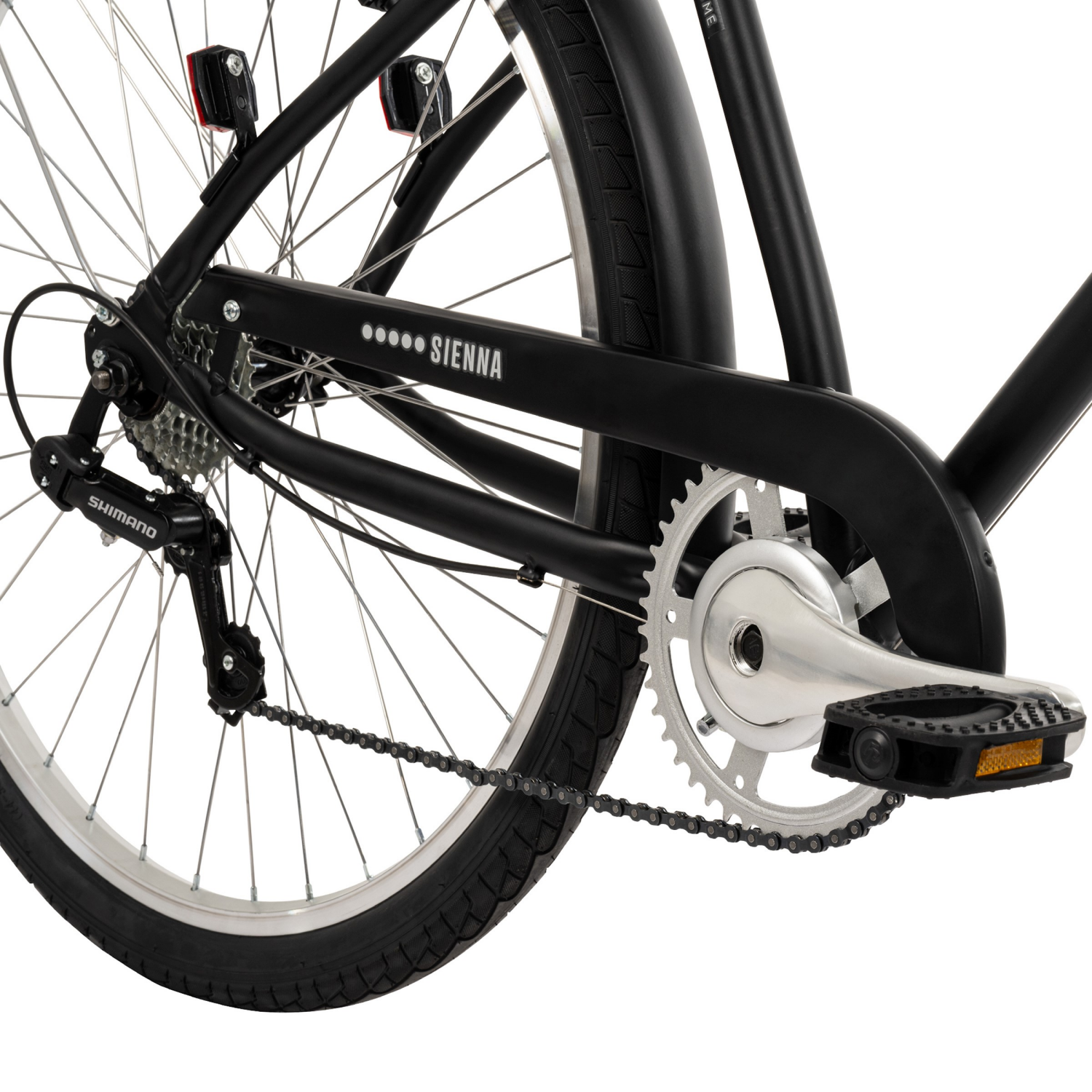 slide 7 of 8, Huffy Sienna Mens Hybrid Bike, 27.5 in, 27 in