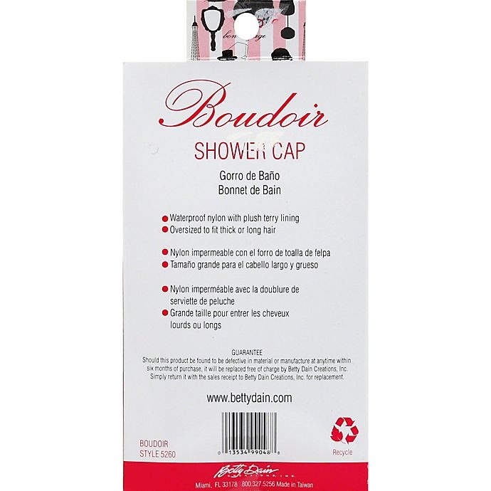 slide 2 of 3, Betty Dain Boudoir Shower Cap with Terry Liner, 1 ct